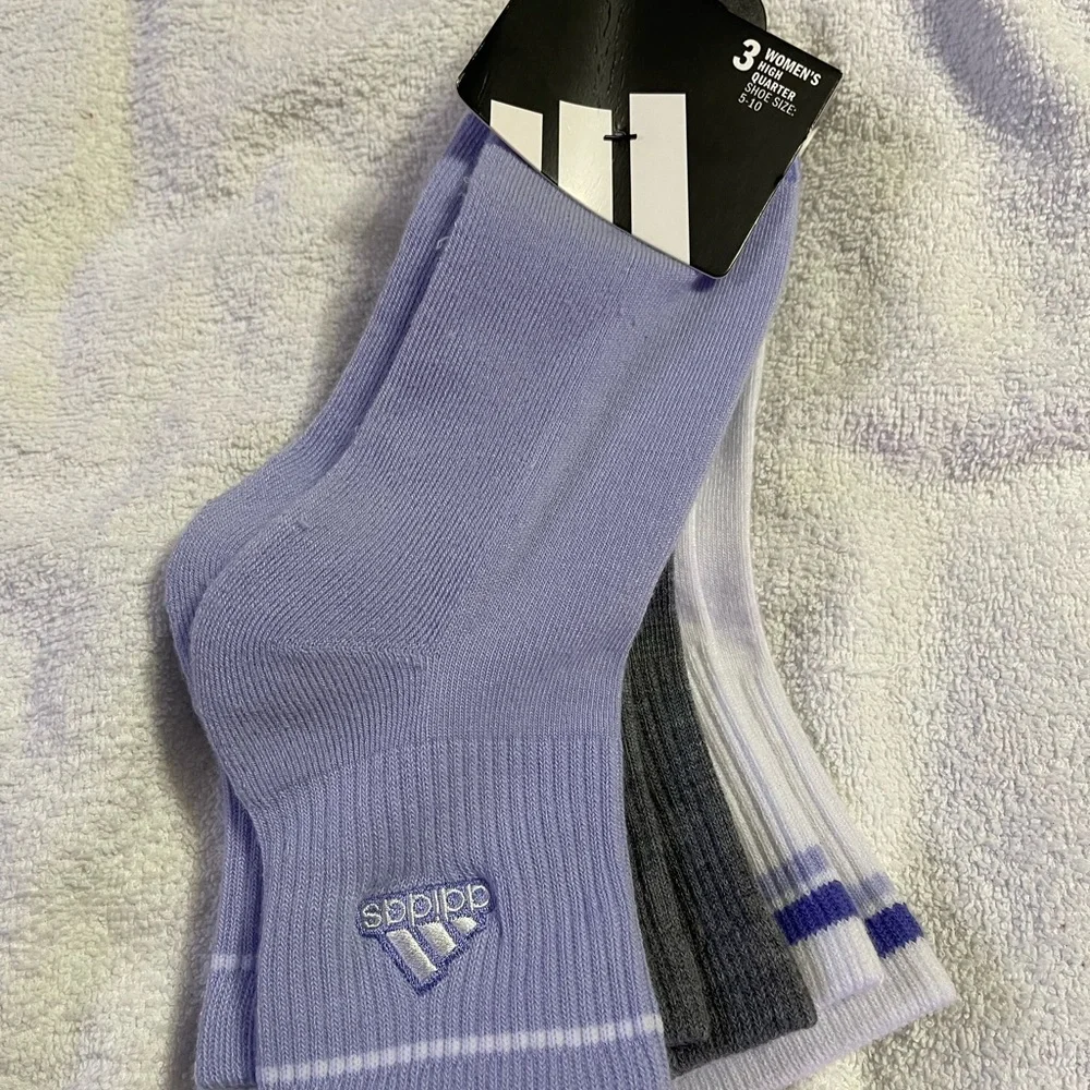 SOLD!!! Brand New with tags! adidas Women's 3-Pack Ankle Socks - - Picture 1 of 4
